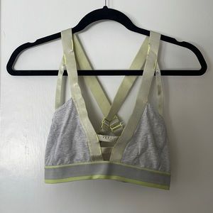 Rare - lime green and gray lululemon sports bra